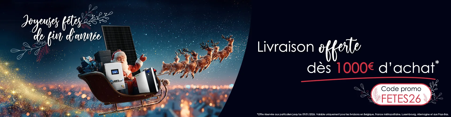 Happy holidays! Free delivery on orders over €1,000* *Offer reserved for private individuals until 10/01/2026. Valid only for deliveries in Belgium, mainland France, Luxembourg, Germany and the Netherlands.